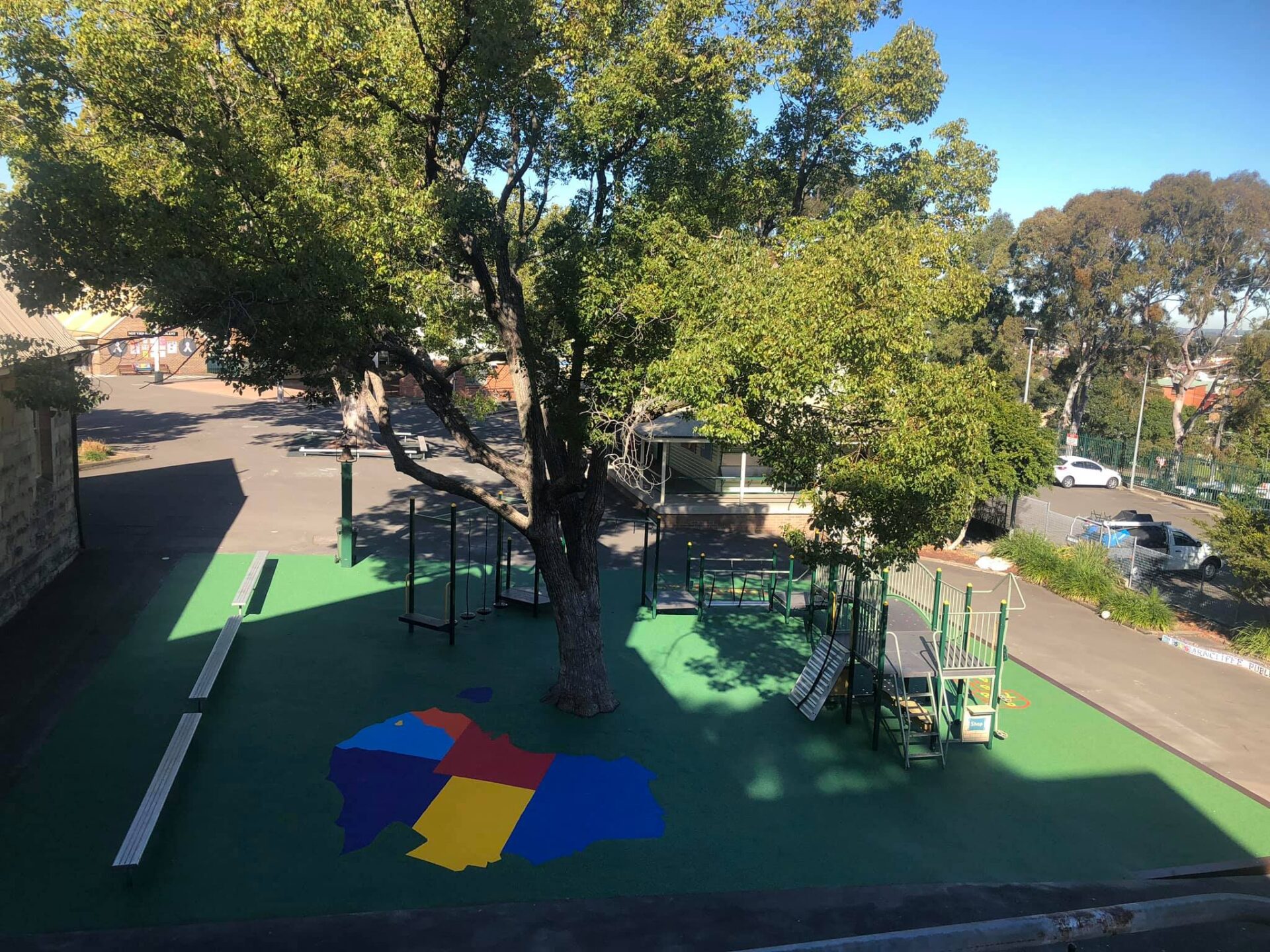 Arncliffe Public School Rubber Softfall Glooloop Surfacing